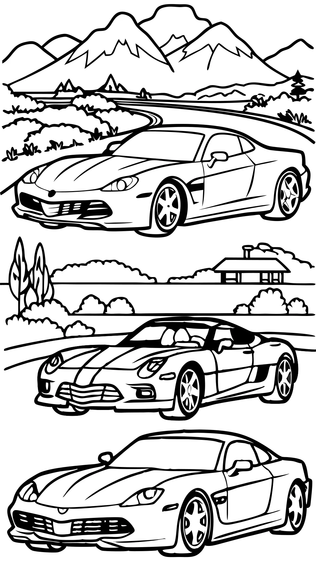 corvette coloring pages printable